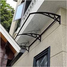 Outdoor polycarbonate awning