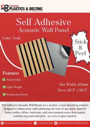Self Adhesive acoustic wall panels features