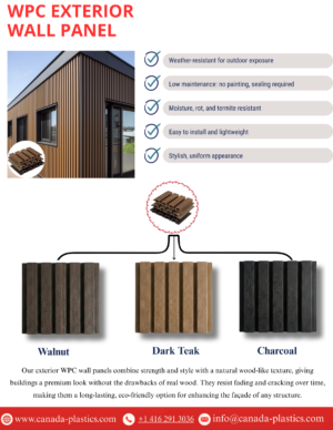 WPC exterior wall cladding panels